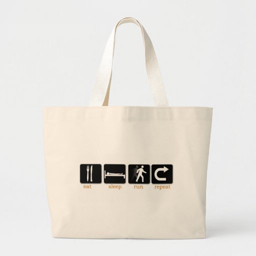 Eat Sleep Run Repeat Canvas Bag