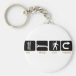 Eat Sleep Run Repeat Key Chains