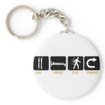 Eat Sleep Run Repeat keychains