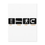 Eat Sleep Run Repeat postcards