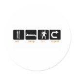 Eat Sleep Run Repeat stickers