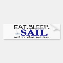 Eat Sleep Sail Bumper Sticker