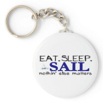 Eat Sleep Sail Keychain
