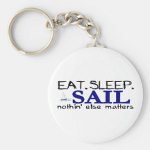 Eat Sleep Sail Keychain