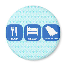 Eat Sleep Saudi Arabia Magnets