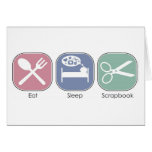 Eat Sleep Scrapbook Cards