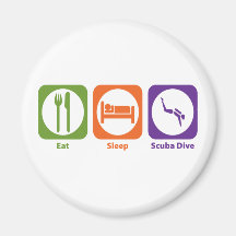 Eat Sleep Scuba Dive Magnet
