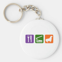 Eat Sleep Seals Keychains