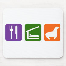 Eat Sleep Seals Mousepad