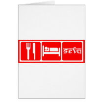 Eat,Sleep,Seva Card