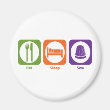 Eat Sleep Sew Fridge Magnets