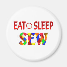 Eat Sleep Sew Magnet