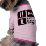Eat Sleep Shoes - Black pet clothing