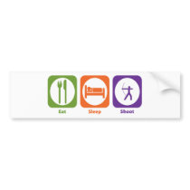 Eat Sleep Shoot Bumper Stickers