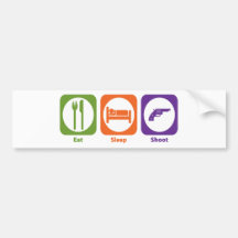 Eat Sleep Shoot Bumper Sticker