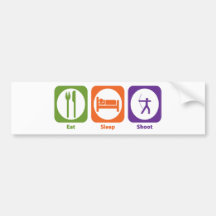 Eat Sleep Shoot Bumper Stickers