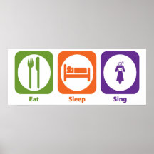 Eat Sleep Sing Print