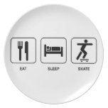 Eat Sleep Skate Dinner Plate