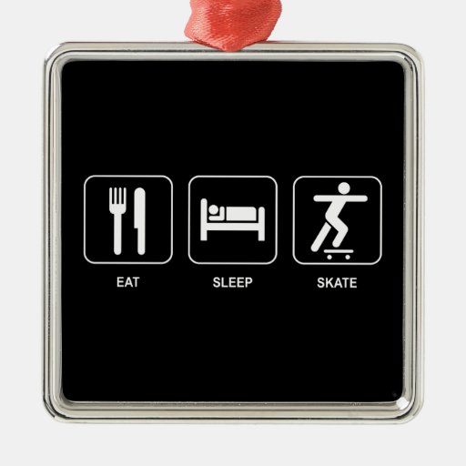 Eat Sleep Skate Ornaments