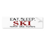 Eat Sleep Ski bumper stickers