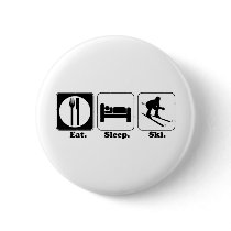 eat sleep ski buttons