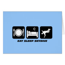 eat sleep skydive card