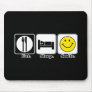 eat sleep smile mouse mats