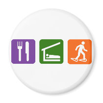 Eat Sleep Snow Shoeing Fridge Magnets