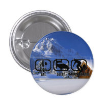 Eat Sleep Snowboard w/ winter wonderland Pin