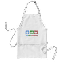 eat sleep snowboarding apron