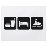 Eat Sleep Snowmobile flyers
