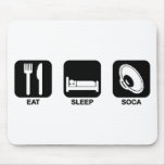 eat sleep soca mousepads
