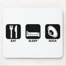 eat sleep soca mousepad