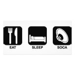 eat sleep soca photo cards