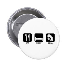 eat sleep soca pinback buttons