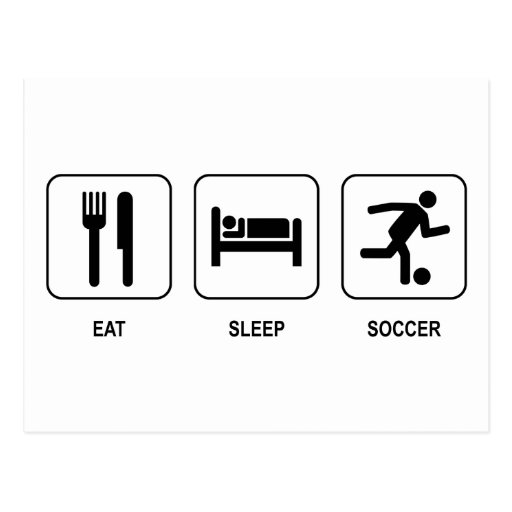 Eat Sleep Soccer Post Cards