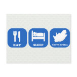 Eat Sleep South Africa Post Card