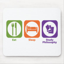 Eat Sleep Study Philosophy Mouse Pads