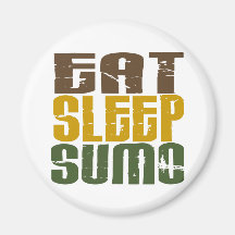 Eat Sleep Sumo 1 Fridge Magnets