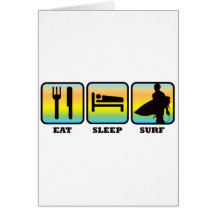 Eat, Sleep, Surf Card
