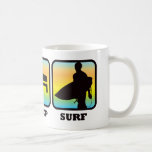 Eat, Sleep, Surf Coffee Mugs
