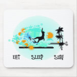 Eat Sleep Surf mousepads