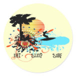 Eat Sleep Surf stickers