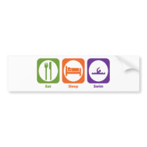 Eat Sleep Swim Bumper Stickers