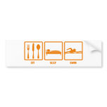 Eat Sleep Swim bumper stickers