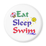 Eat Sleep Swim Refrigerator Magnets