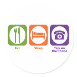 Eat Sleep Talk on the Phone stickers