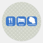 Eat Sleep Tanzania Stickers
