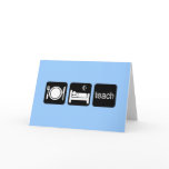 Eat sleep teach cards