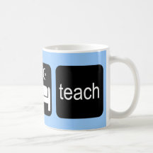 Eat sleep teach coffee mugs
